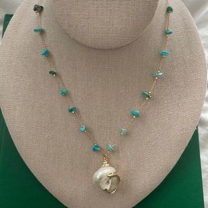 Shell & Turquoise necklace